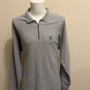 Regatta XL Gray Long Sleeve Polo 90% Cotton 10% Polyester